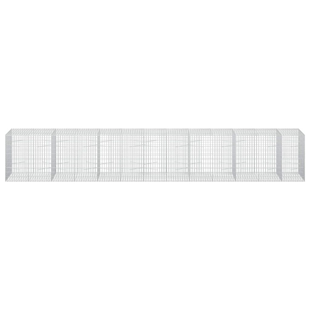 vidaXL Gabion z drutu 3,5 mm i siatką 5x10 cm 650x100x100 cm