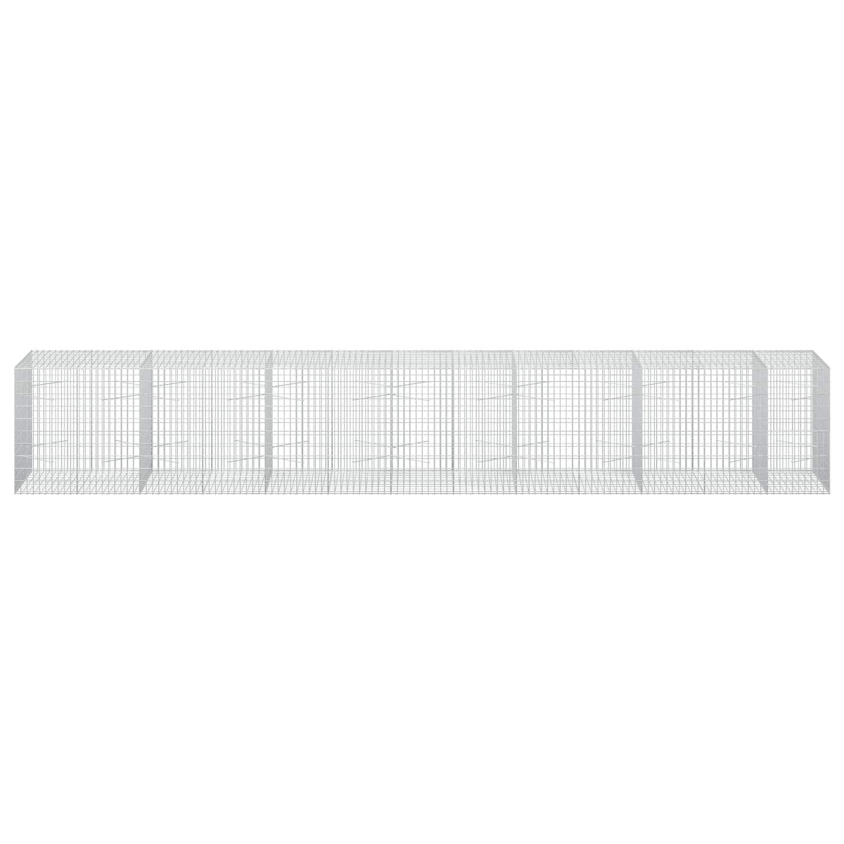 vidaXL Gabion z drutu 3,5 mm i siatką 5x10 cm 650x100x100 cm