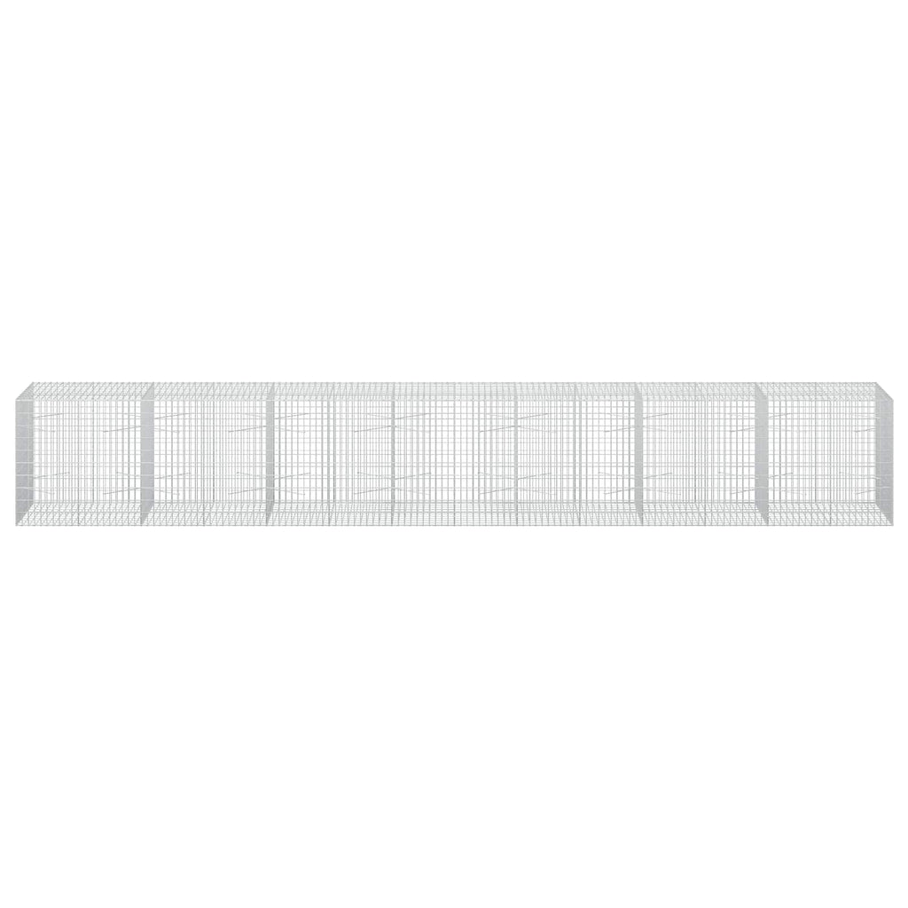 vidaXL Gabion z drutu 3,5 mm i siatką 5x10 cm 700x100x100 cm