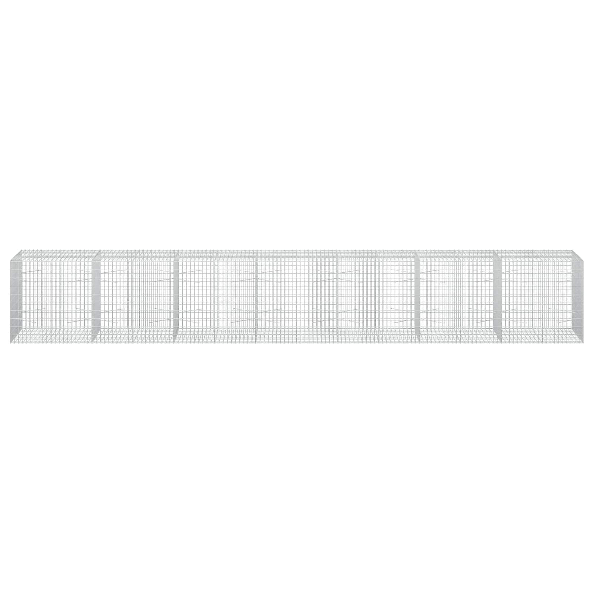 vidaXL Gabion z drutu 3,5 mm i siatką 5x10 cm 700x100x100 cm
