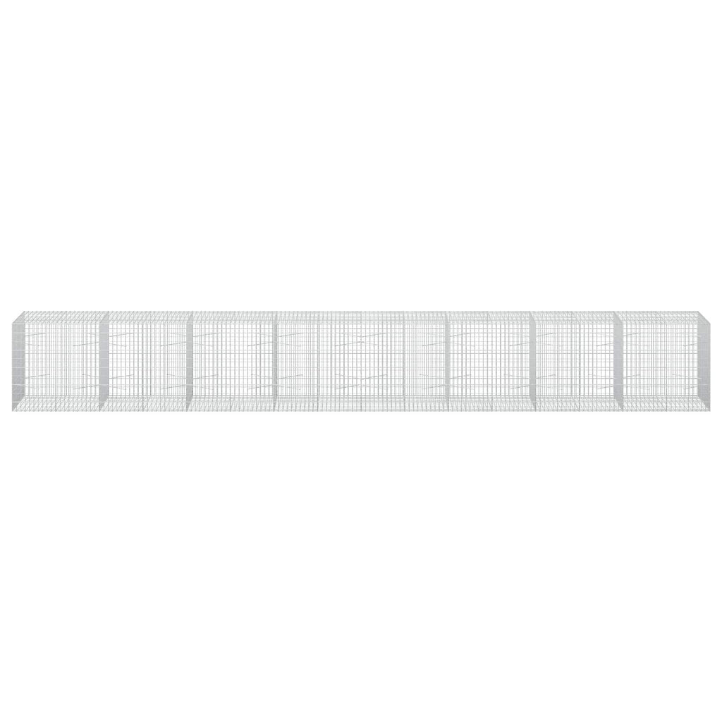 vidaXL Gabion z drutu 3,5 mm i siatką 5x10 cm 800x100x100 cm