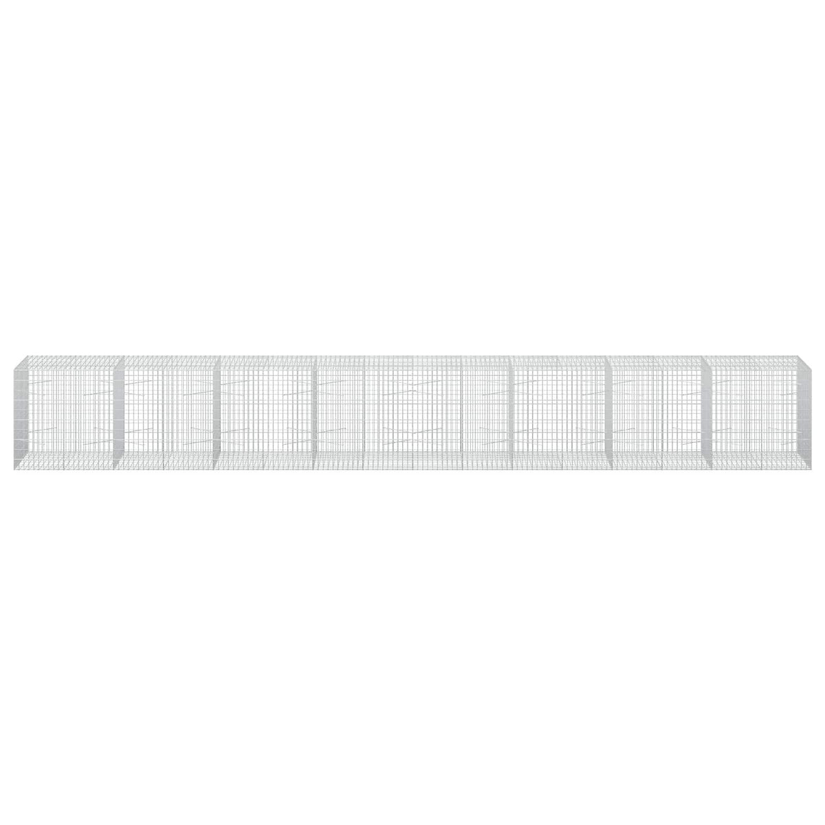 vidaXL Gabion z drutu 3,5 mm i siatką 5x10 cm 800x100x100 cm