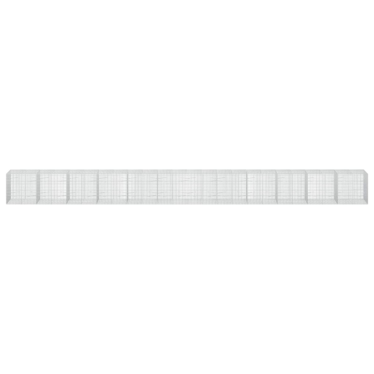 vidaXL Gabion z drutu 3,5 mm i siatką 5x10 cm 1200x100x100 cm