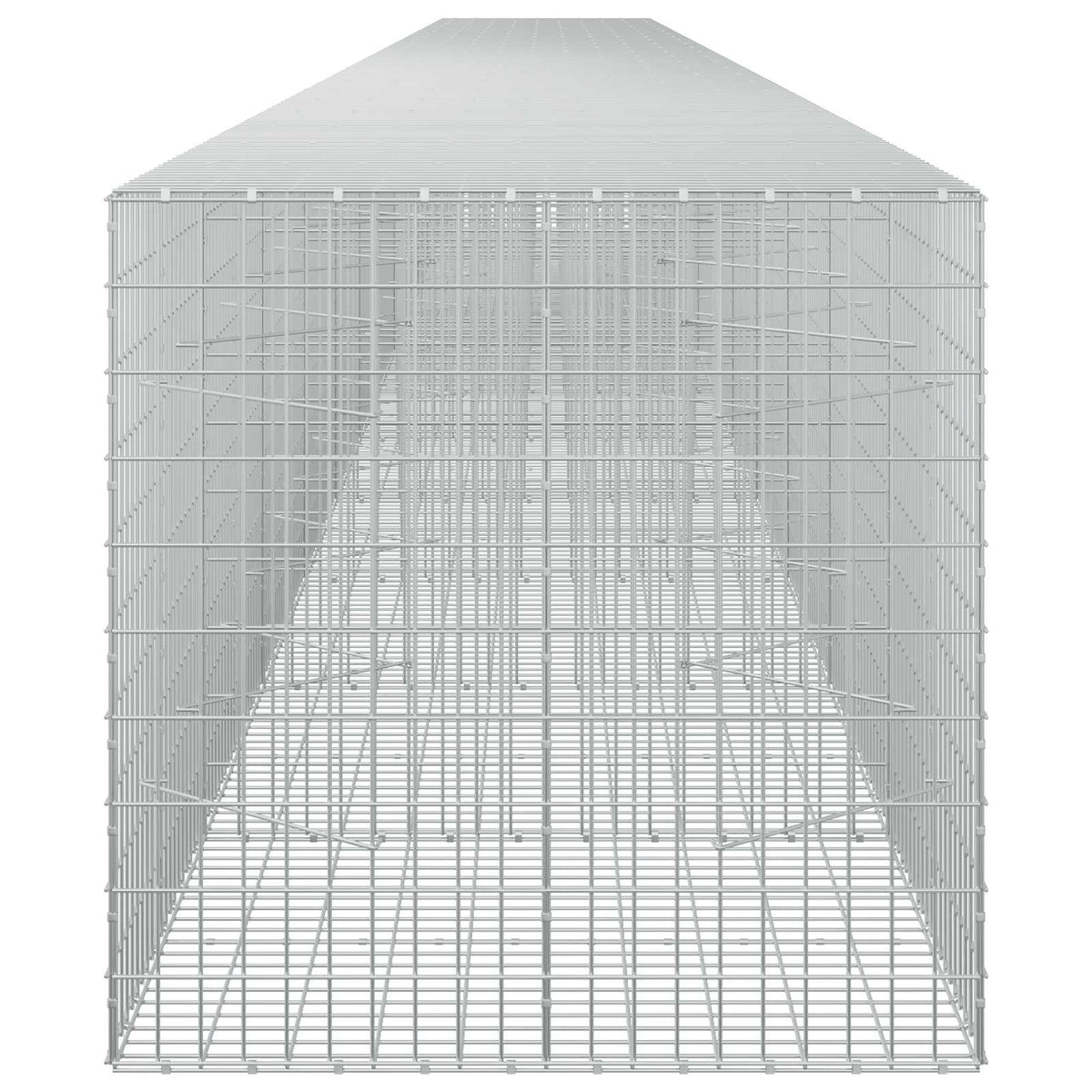 vidaXL Gabion z drutu 3,5 mm i siatką 5x10 cm 1200x100x100 cm