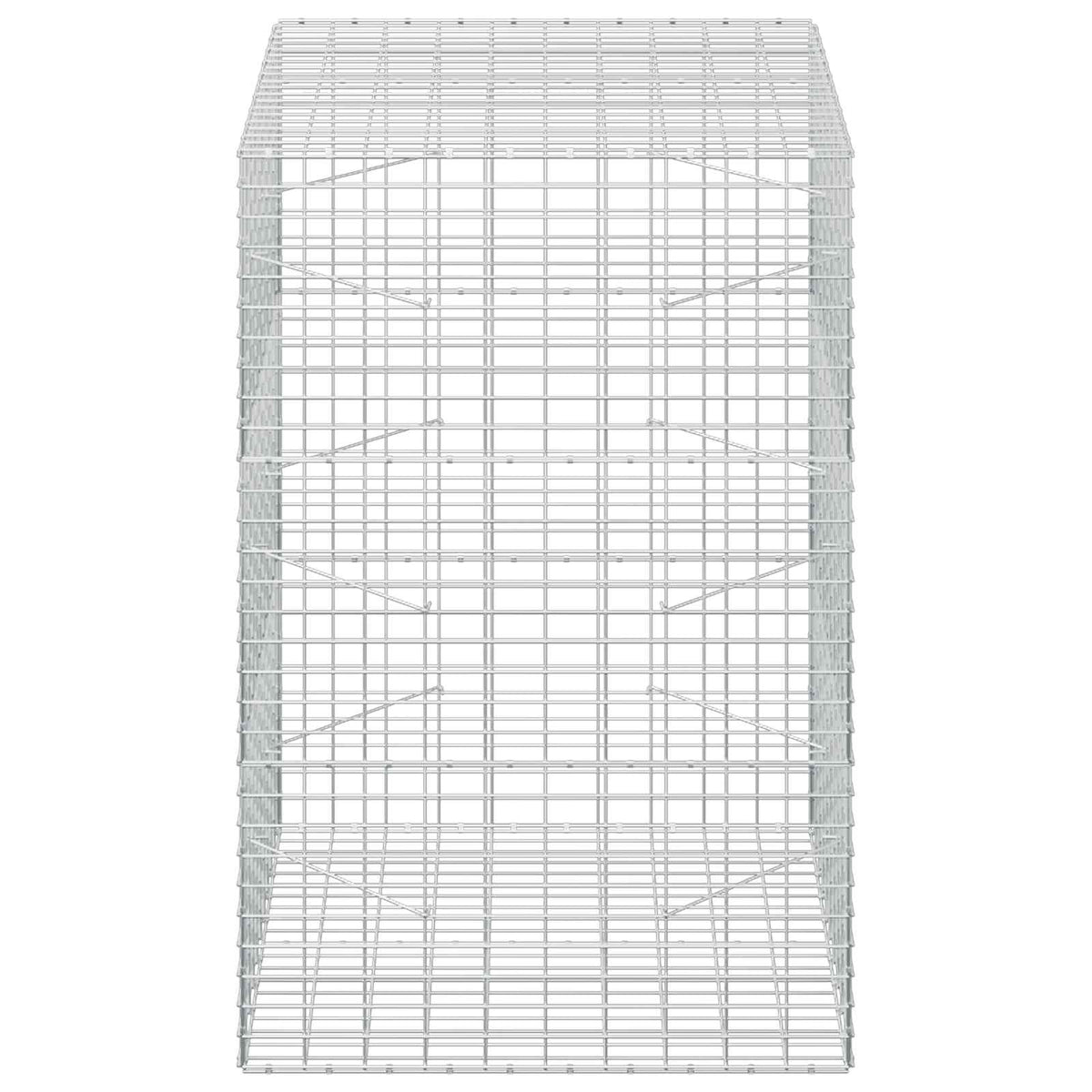 vidaXL Gabion z drutu 3,5 mm i siatką 5x10 cm 100x100x150 cm
