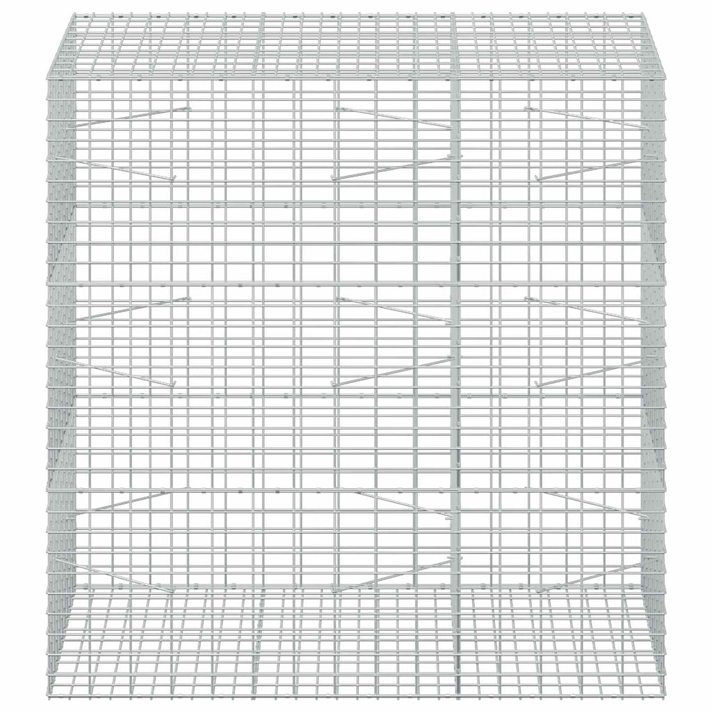 vidaXL Gabion z drutu 3,5 mm i siatką 5x10 cm 150x100x150 cm