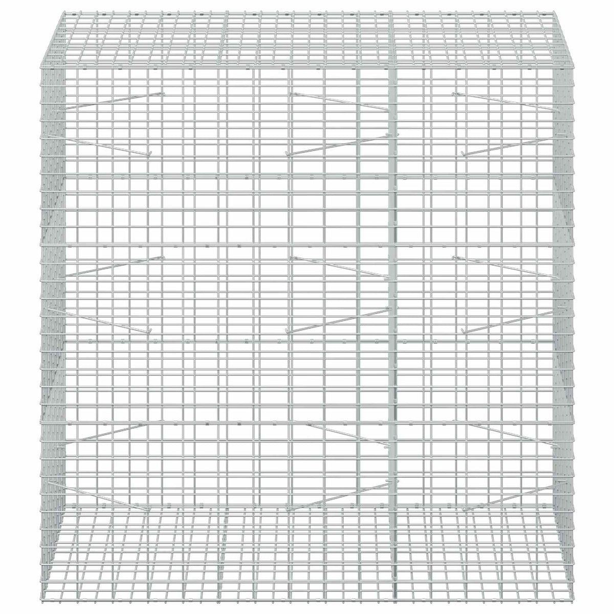 vidaXL Gabion z drutu 3,5 mm i siatką 5x10 cm 150x100x150 cm