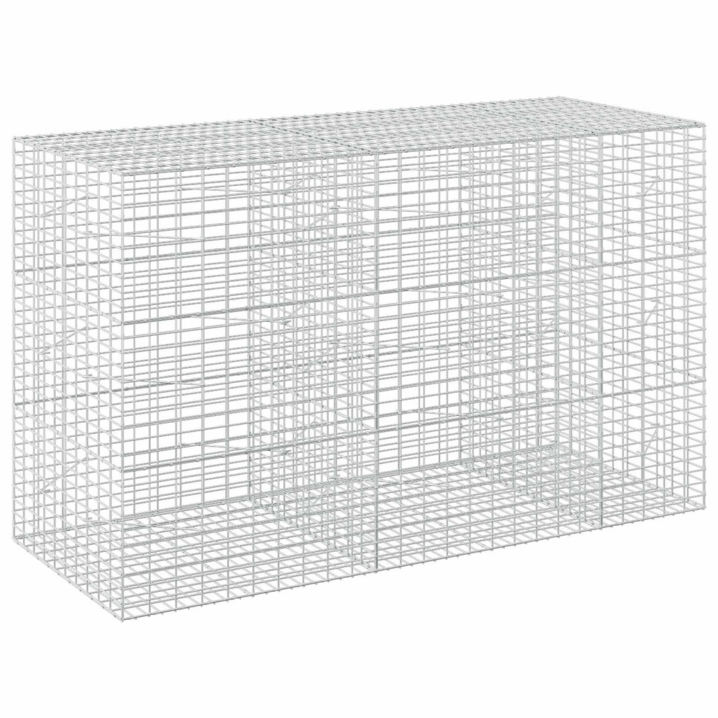 vidaXL Gabion z drutu 3,5 mm i siatką 5x10 cm 250x100x150 cm