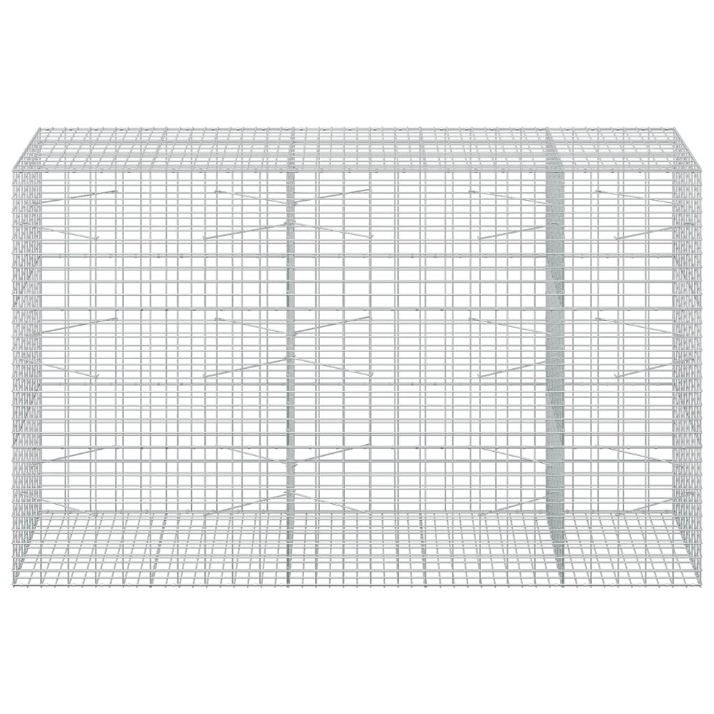 vidaXL Gabion z drutu 3,5 mm i siatką 5x10 cm 250x100x150 cm