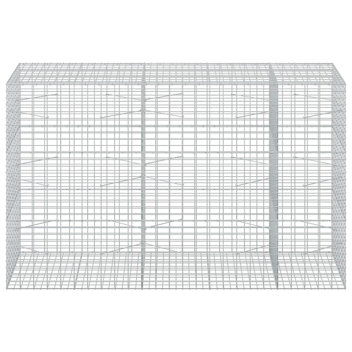 vidaXL Gabion z drutu 3,5 mm i siatką 5x10 cm 250x100x150 cm