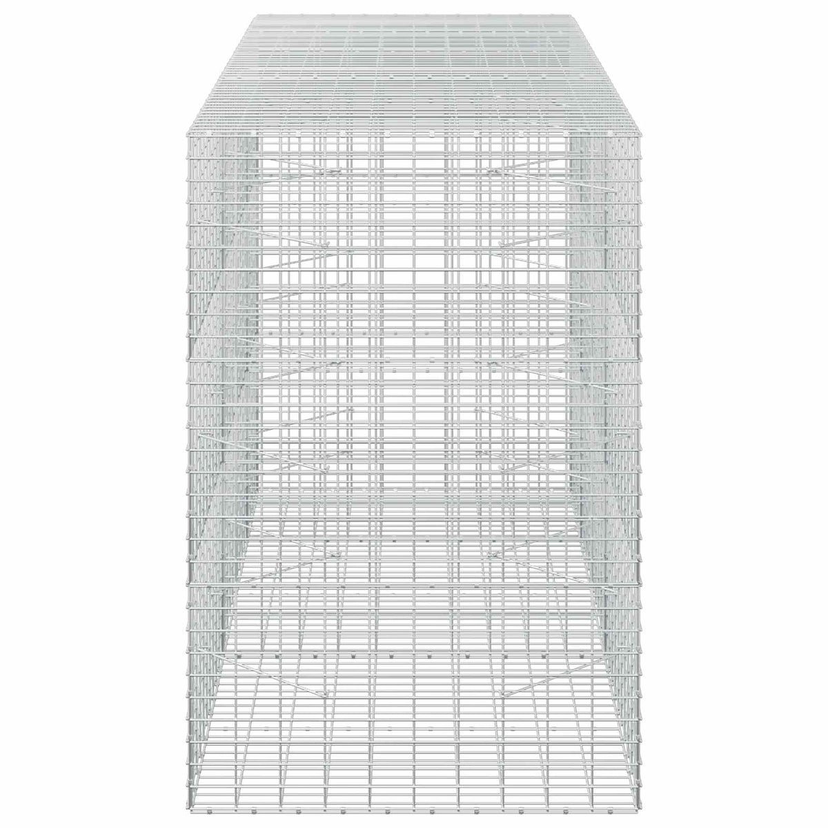 vidaXL Gabion z drutu 3,5 mm i siatką 5x10 cm 250x100x150 cm