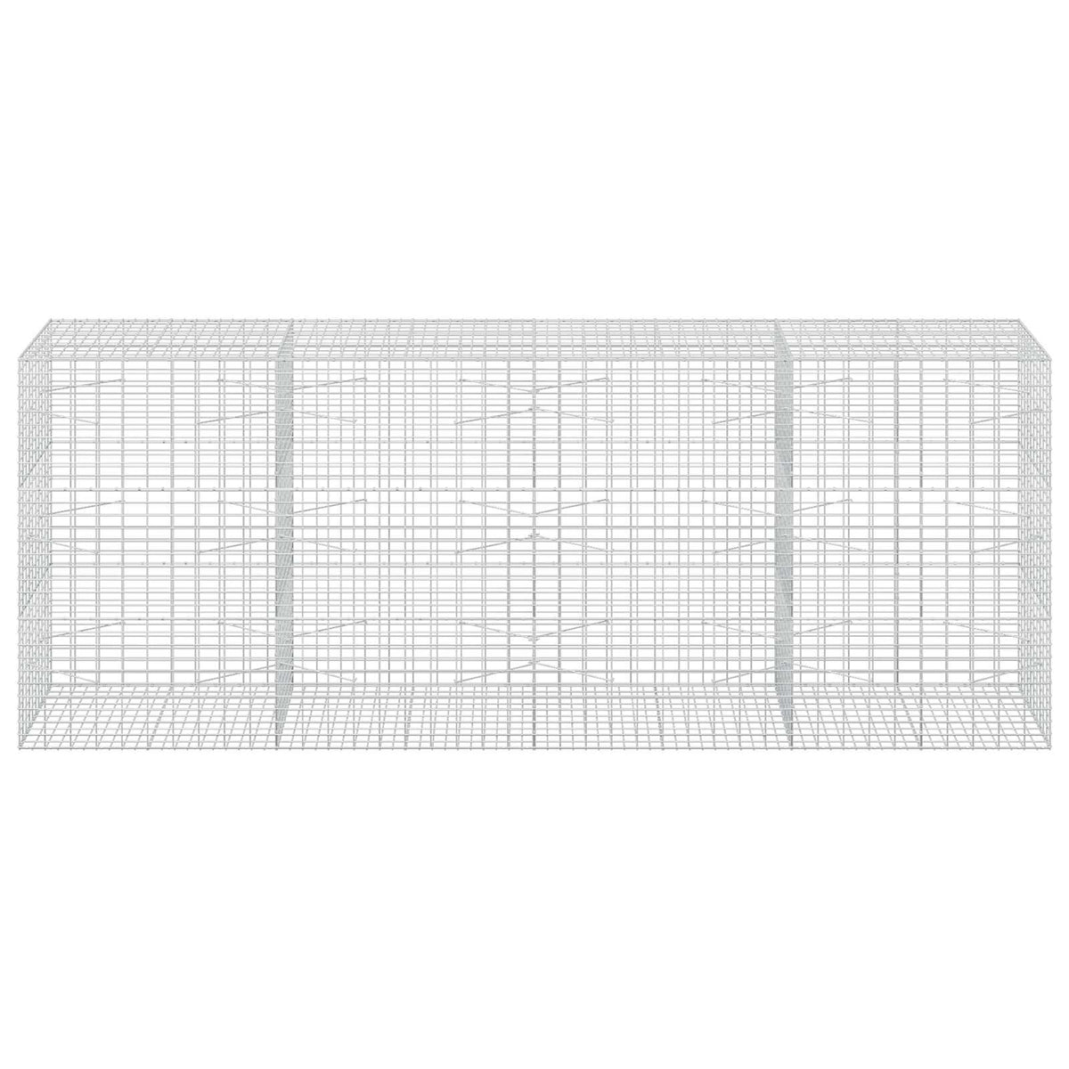 vidaXL Gabion z drutu 3,5 mm i siatką 5x10 cm 400x100x150 cm