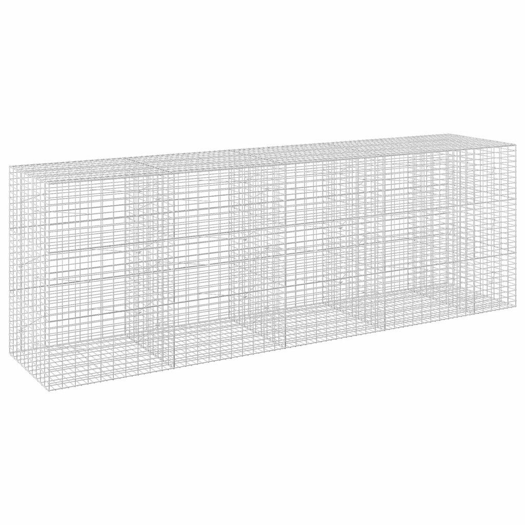 vidaXL Gabion z drutu 3,5 mm i siatką 5x10 cm 450x100x150 cm