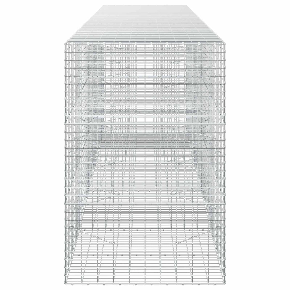 vidaXL Gabion z drutu 3,5 mm i siatką 5x10 cm 450x100x150 cm