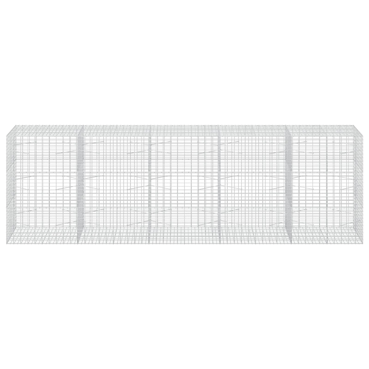 vidaXL Gabion z drutu 3,5 mm i siatką 5x10 cm 500x100x150 cm