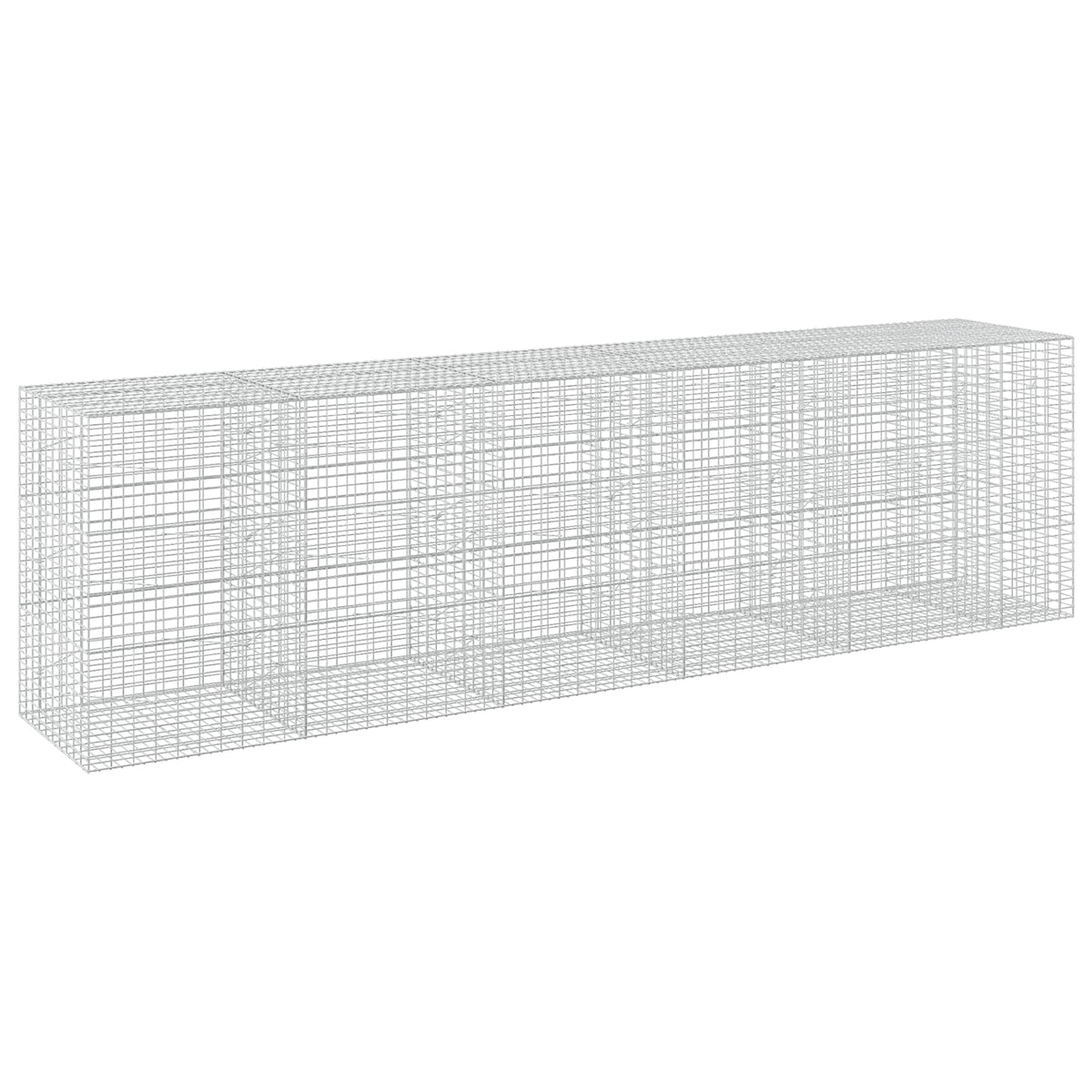 vidaXL Gabion z drutu 3,5 mm i siatką 5x10 cm 550x100x150 cm