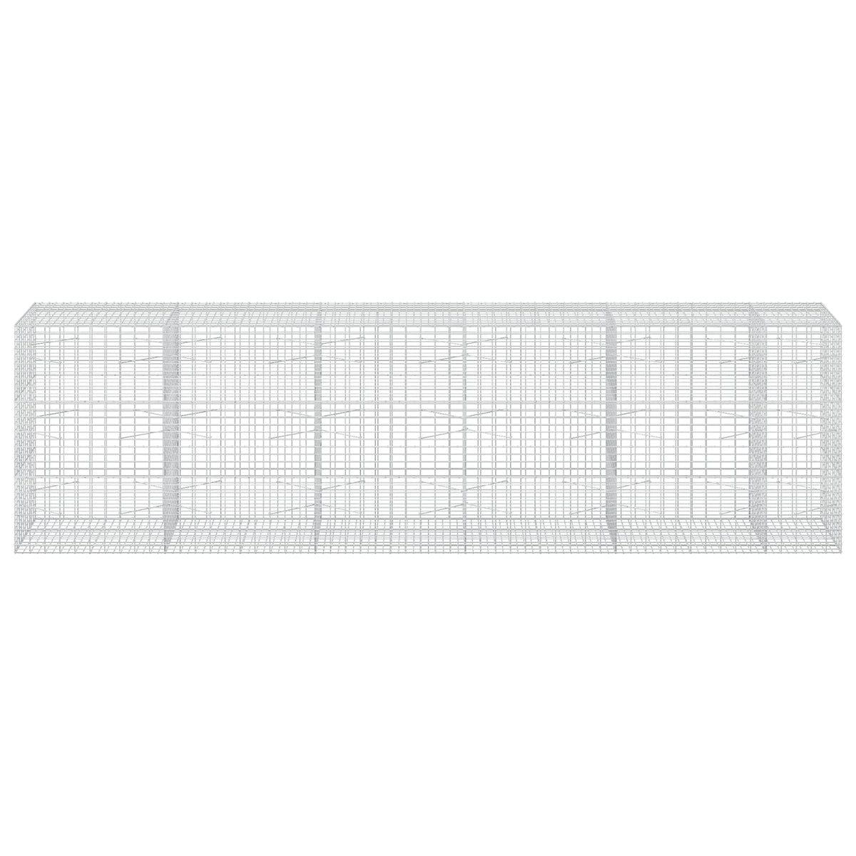 vidaXL Gabion z drutu 3,5 mm i siatką 5x10 cm 550x100x150 cm