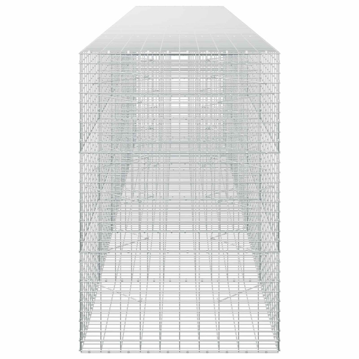 vidaXL Gabion z drutu 3,5 mm i siatką 5x10 cm 550x100x150 cm