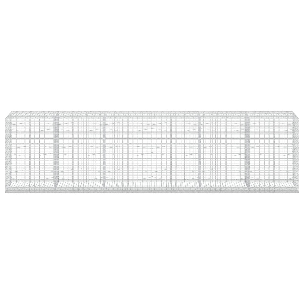 vidaXL Gabion z drutu 3,5 mm i siatką 5x10 cm 600x100x150 cm
