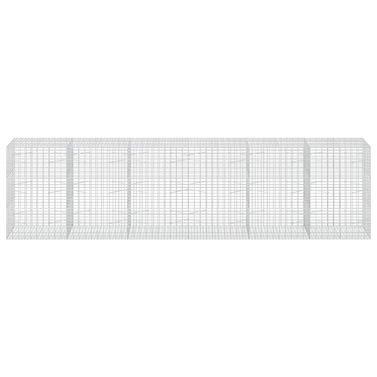 vidaXL Gabion z drutu 3,5 mm i siatką 5x10 cm 600x100x150 cm
