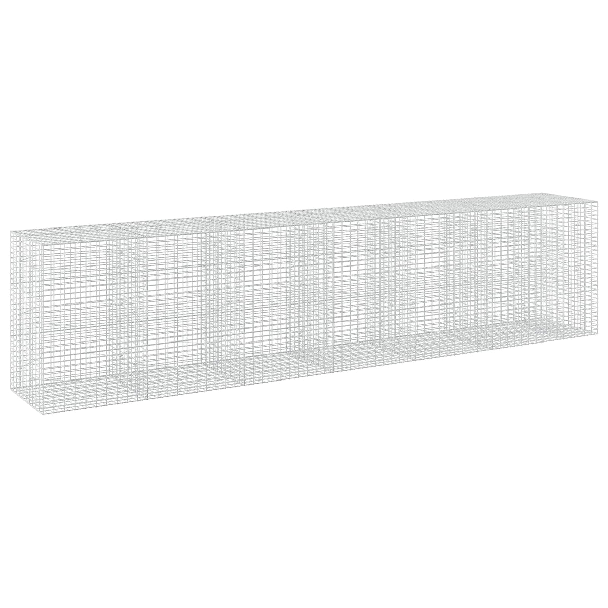 vidaXL Gabion z drutu 3,5 mm i siatką 5x10 cm 650x100x150 cm