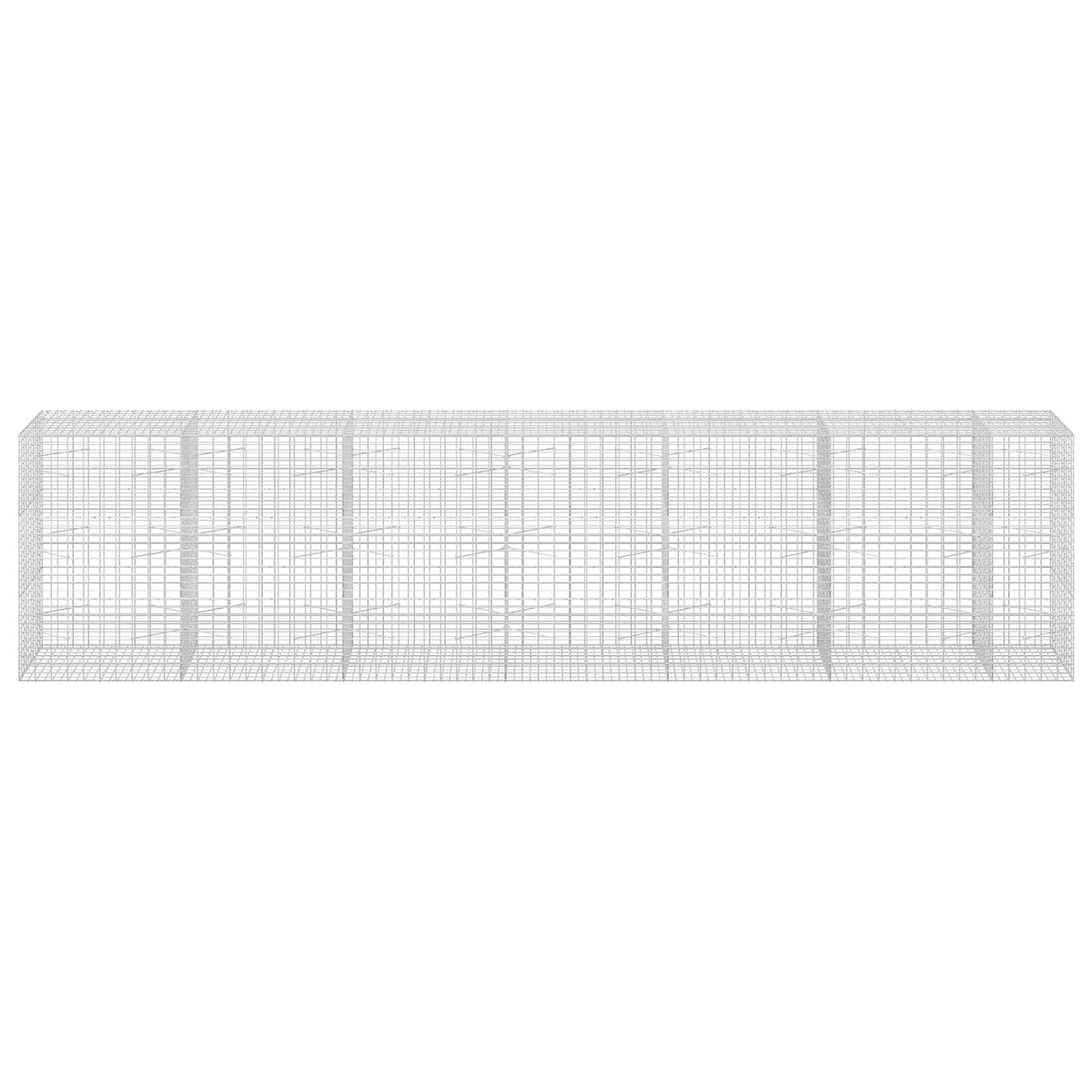 vidaXL Gabion z drutu 3,5 mm i siatką 5x10 cm 650x100x150 cm