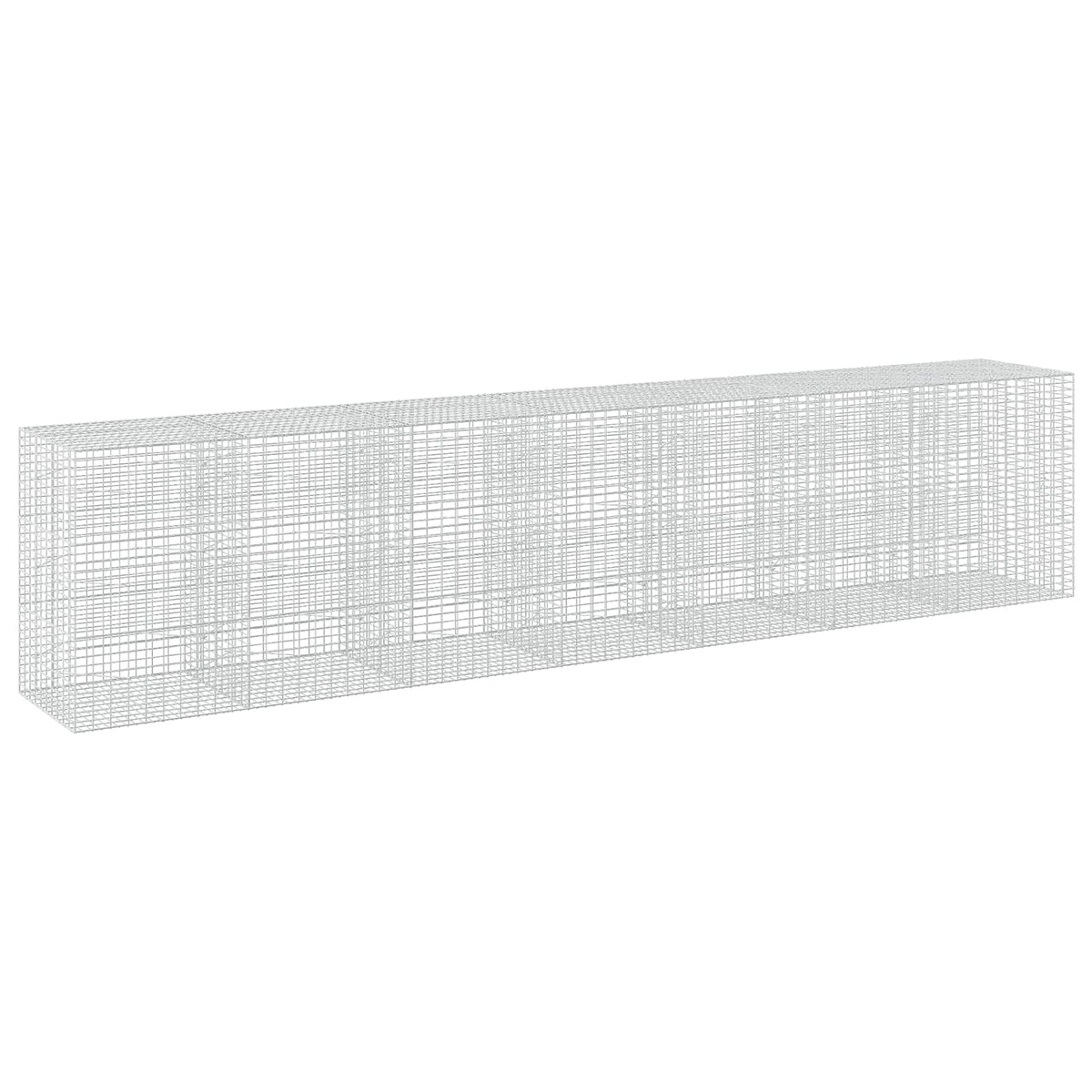 vidaXL Gabion z drutu 3,5 mm i siatką 5x10 cm 700x100x150 cm