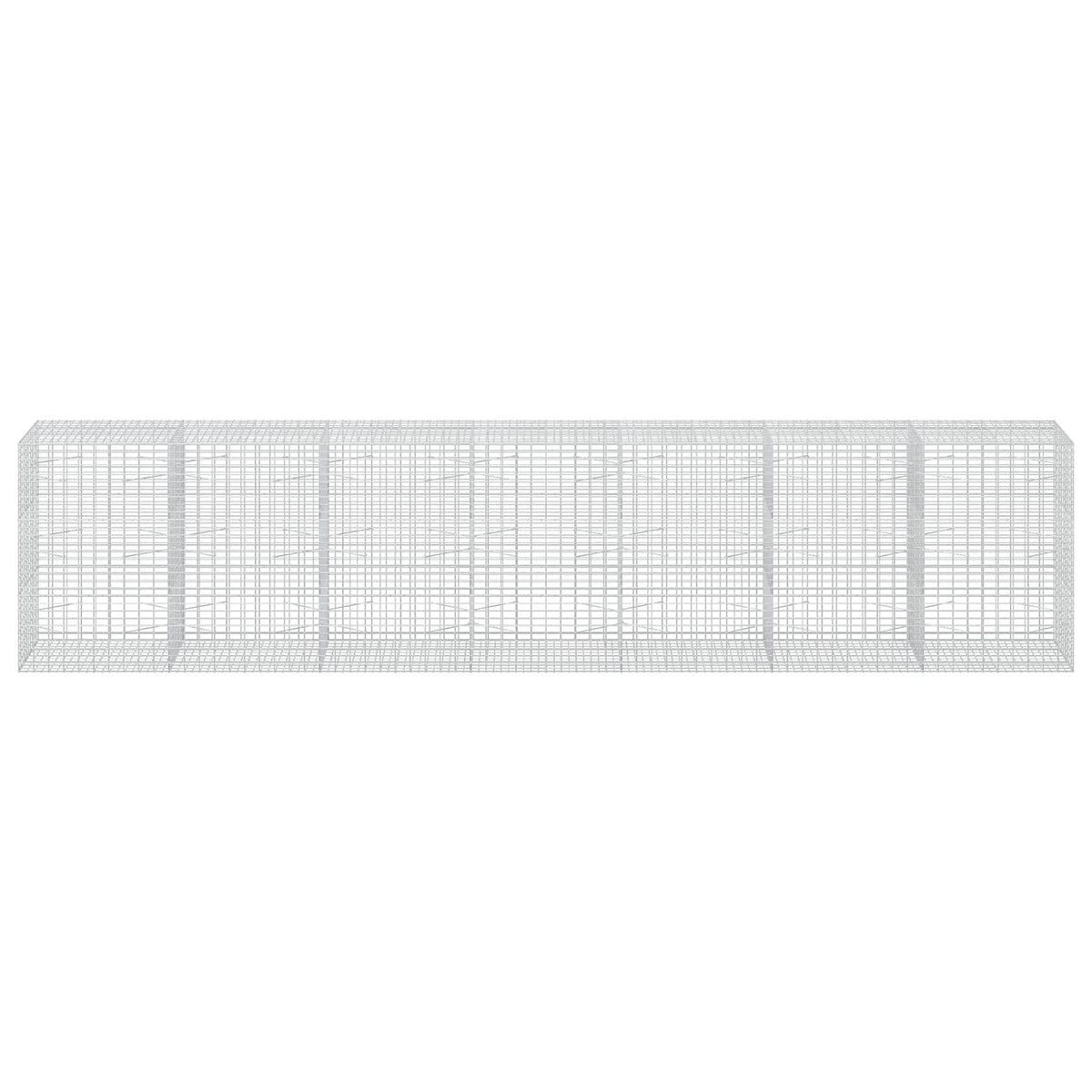 vidaXL Gabion z drutu 3,5 mm i siatką 5x10 cm 700x100x150 cm