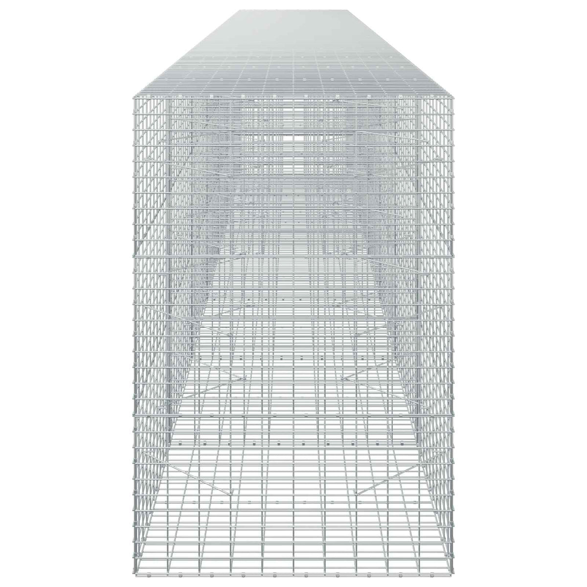 vidaXL Gabion z drutu 3,5 mm i siatką 5x10 cm 700x100x150 cm