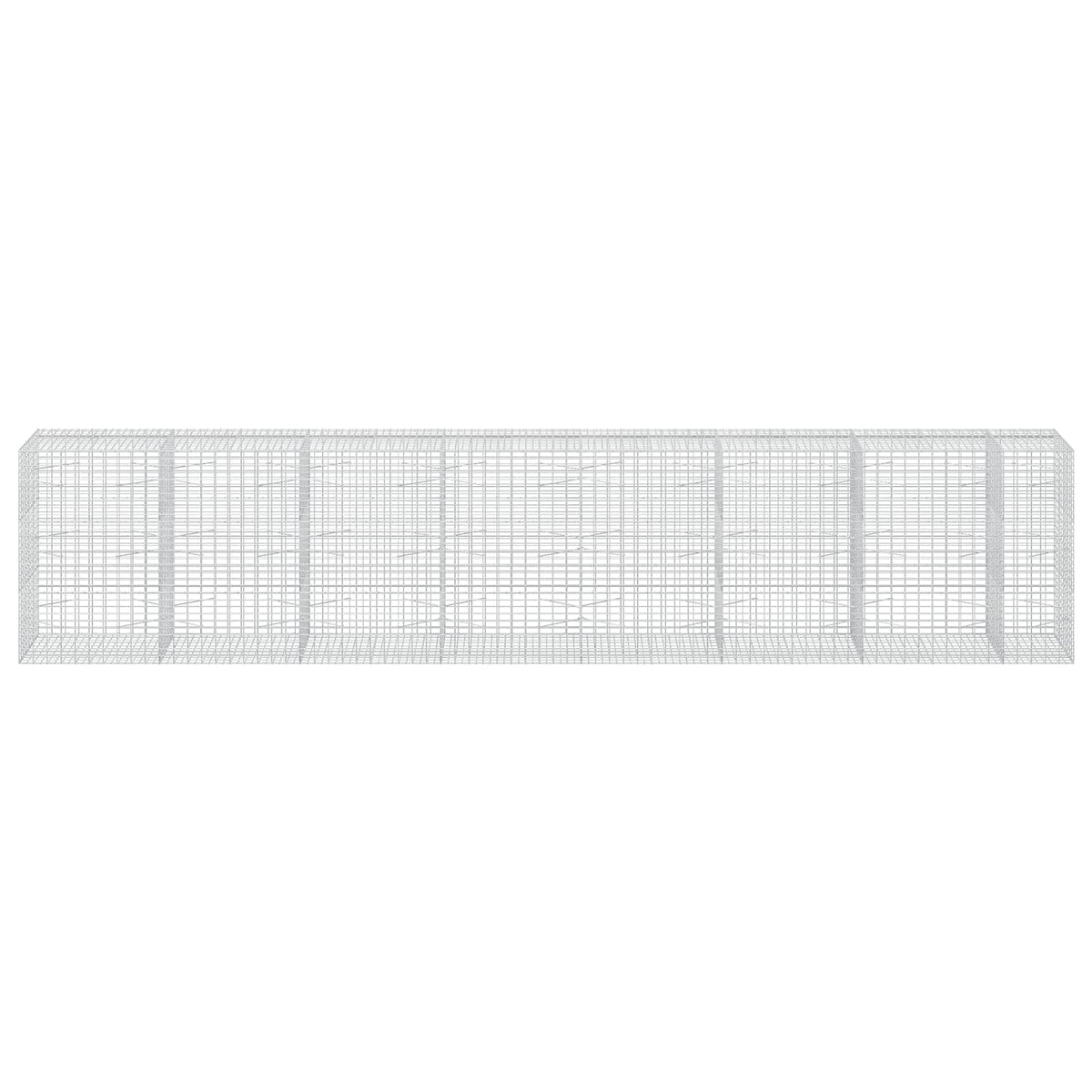 vidaXL Gabion z drutu 3,5 mm i siatką 5x10 cm 750x100x150 cm