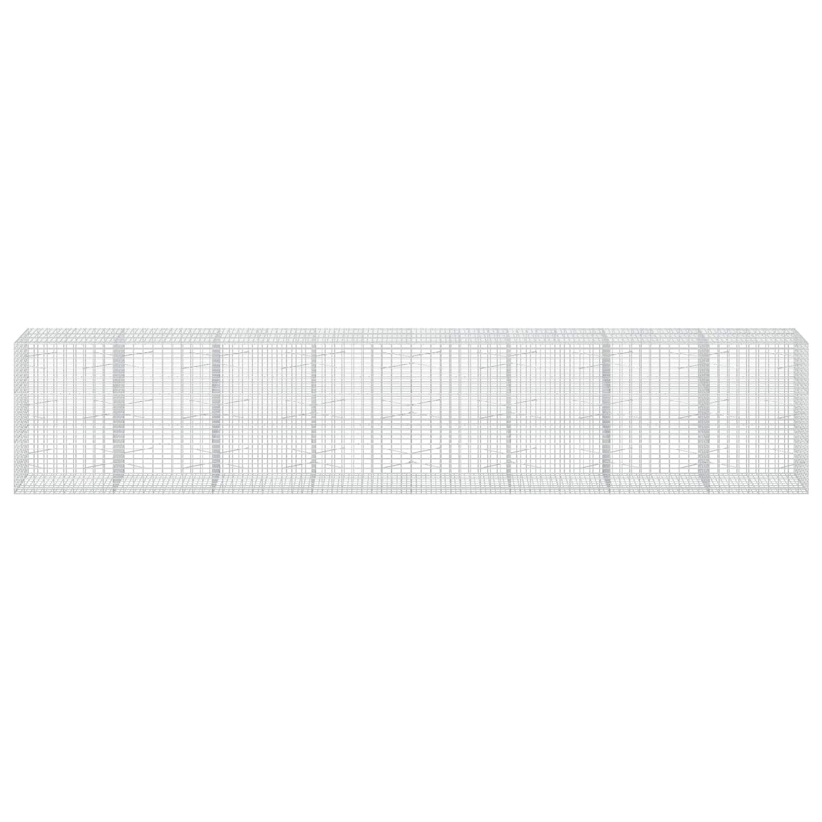 vidaXL Gabion z drutu 3,5 mm i siatką 5x10 cm 800x100x150 cm