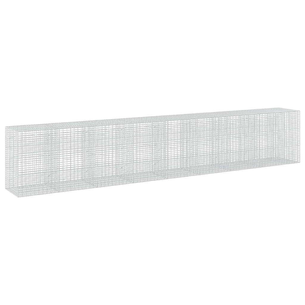 vidaXL Gabion z drutu 3,5 mm i siatką 5x10 cm 850x100x150 cm