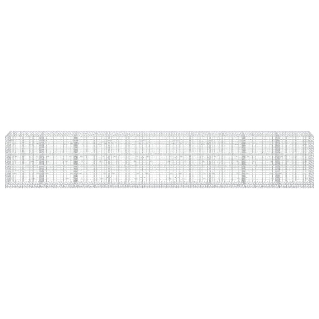 vidaXL Gabion z drutu 3,5 mm i siatką 5x10 cm 900x100x150 cm
