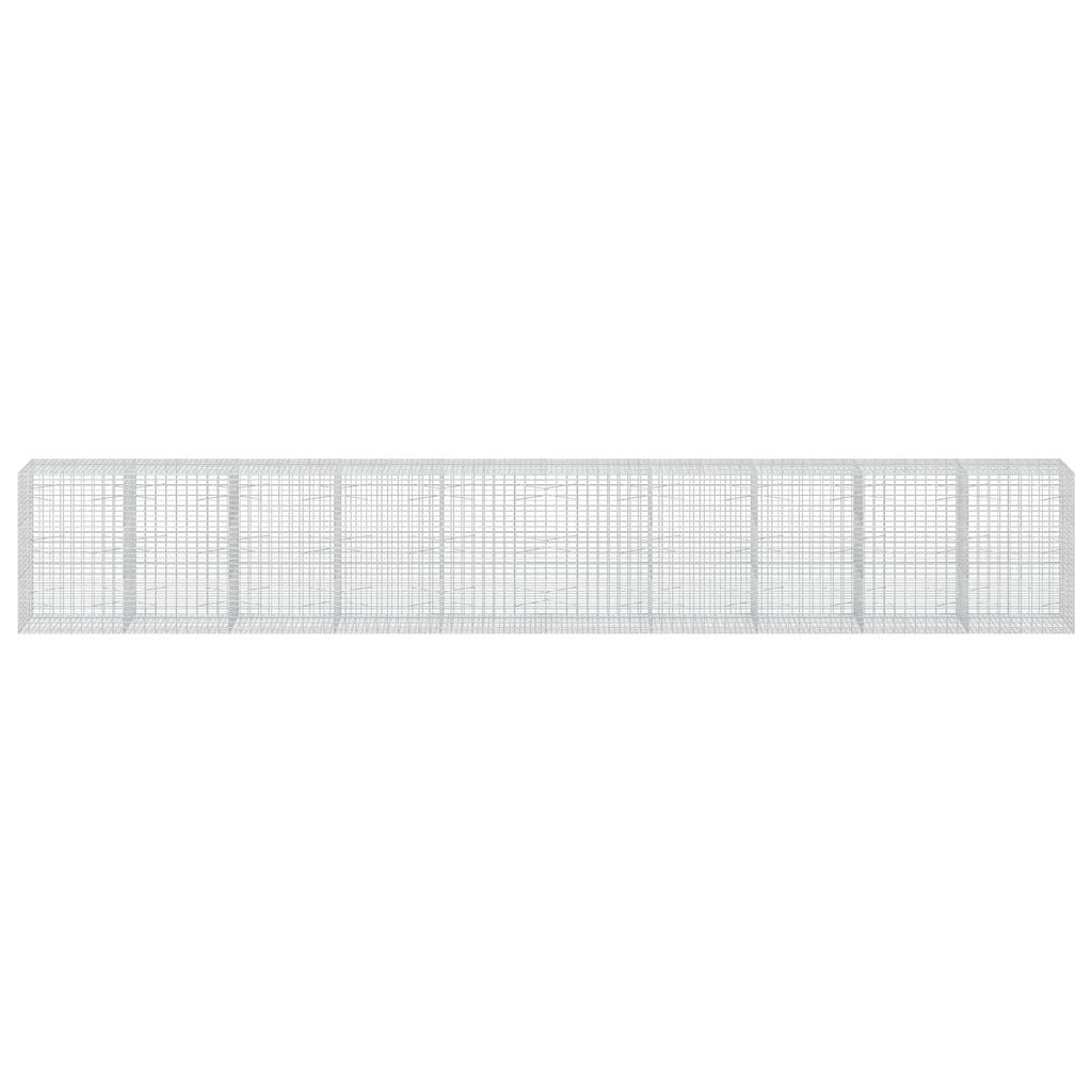 vidaXL Gabion z drutu 3,5 mm i siatką 5x10 cm 1000x100x150 cm