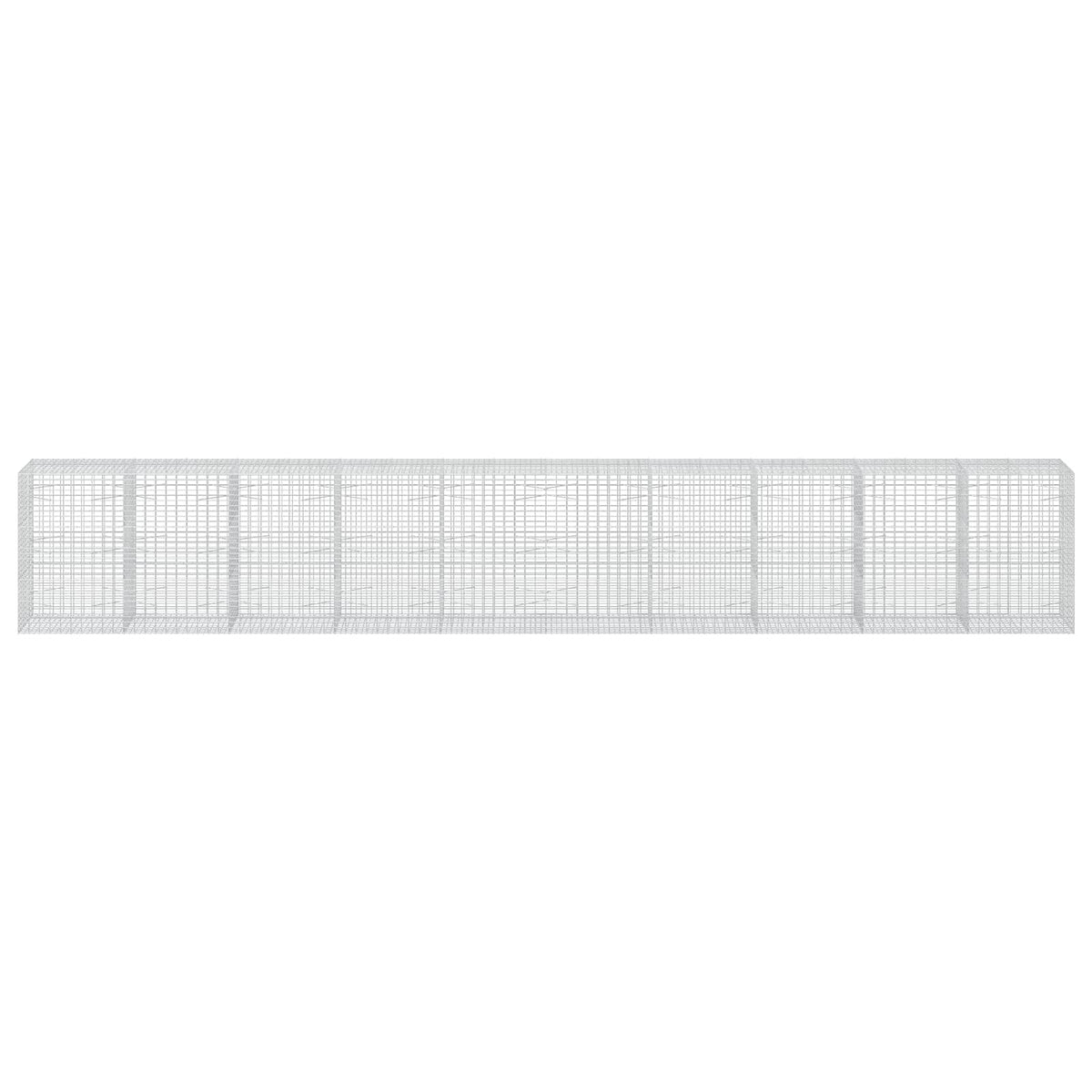 vidaXL Gabion z drutu 3,5 mm i siatką 5x10 cm 1000x100x150 cm