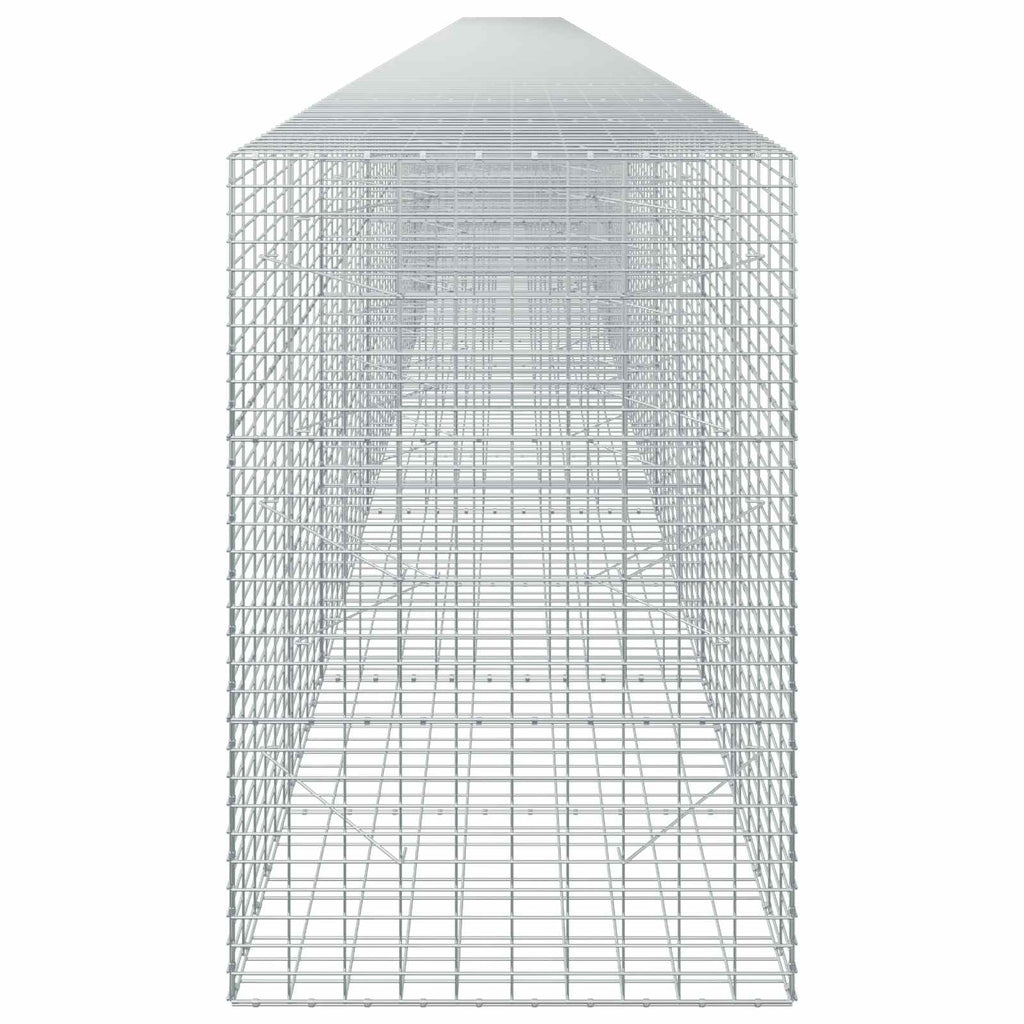 vidaXL Gabion z drutu 3,5 mm i siatką 5x10 cm 1000x100x150 cm