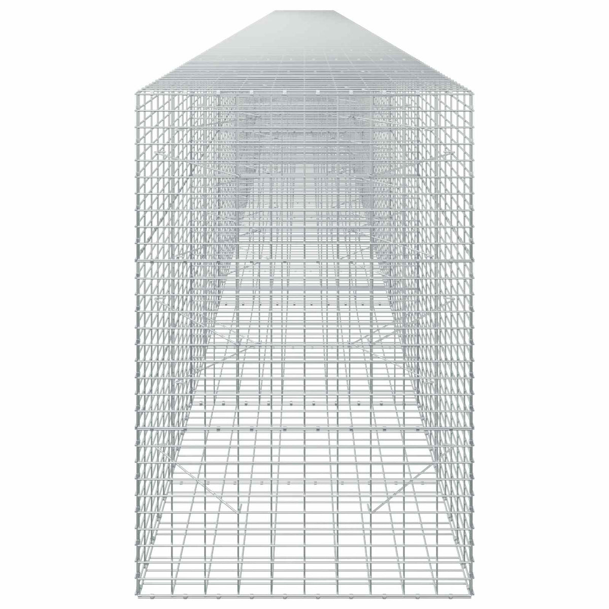 vidaXL Gabion z drutu 3,5 mm i siatką 5x10 cm 1000x100x150 cm