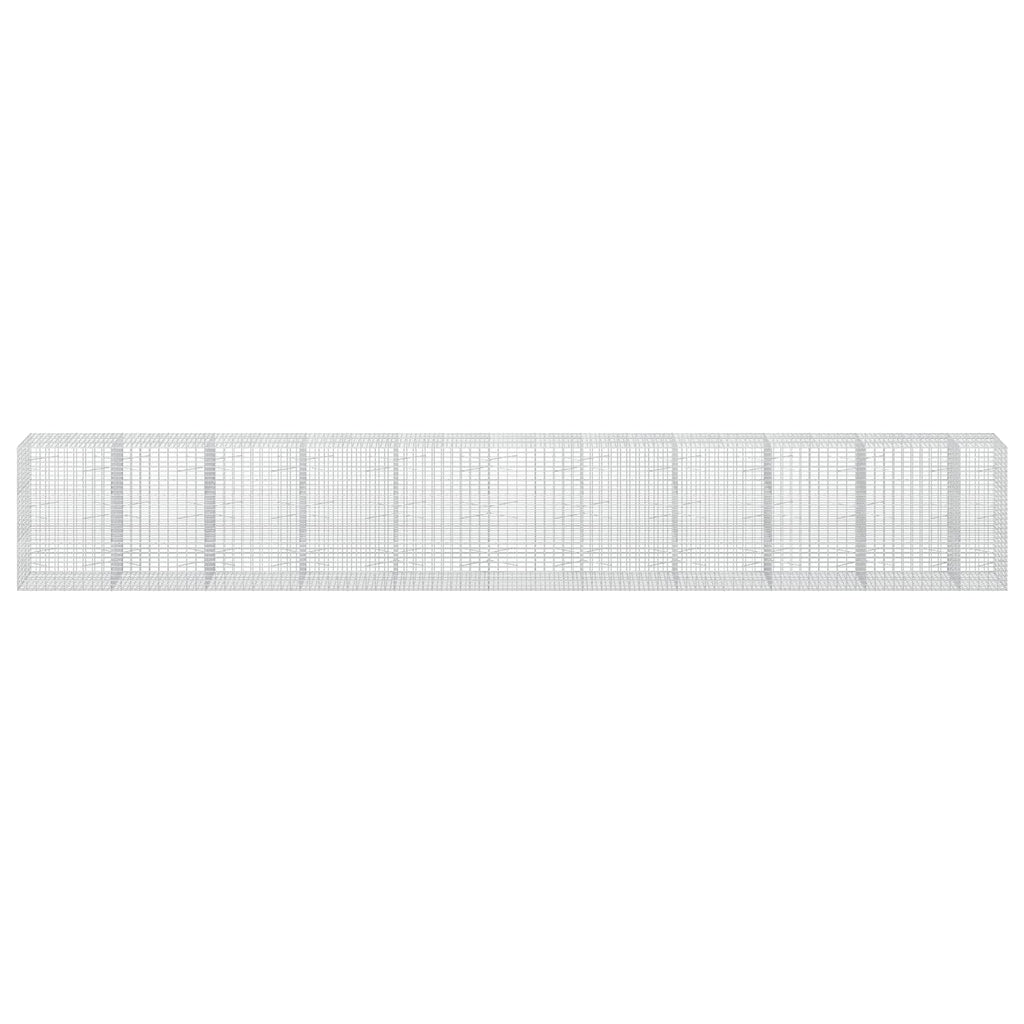 vidaXL Gabion z drutu 3,5 mm i siatką 5x10 cm 1050x100x150 cm