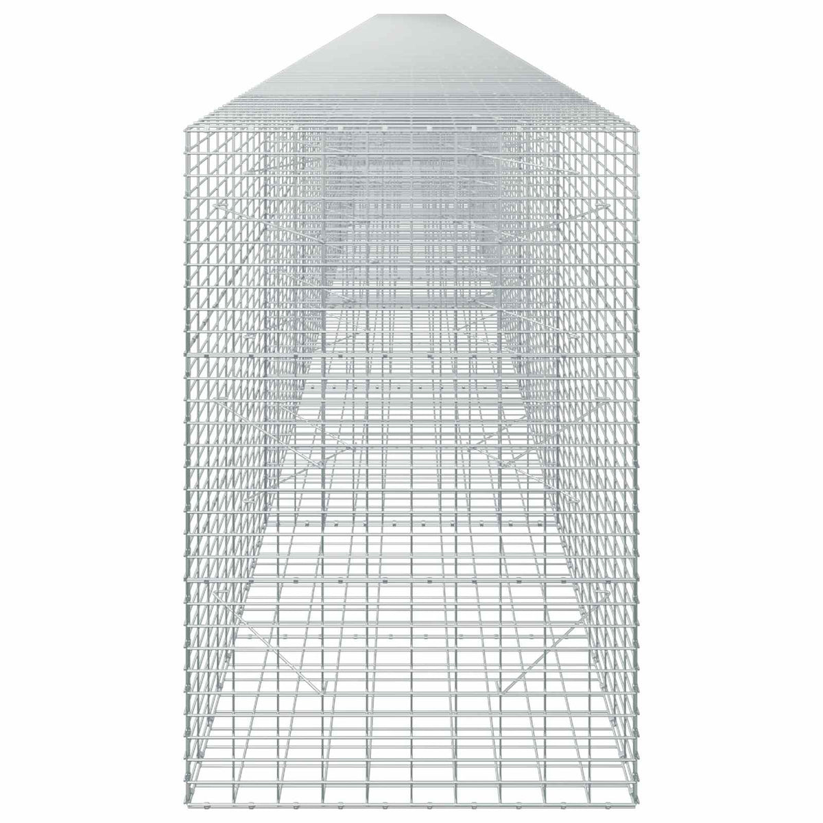 vidaXL Gabion z drutu 3,5 mm i siatką 5x10 cm 1050x100x150 cm