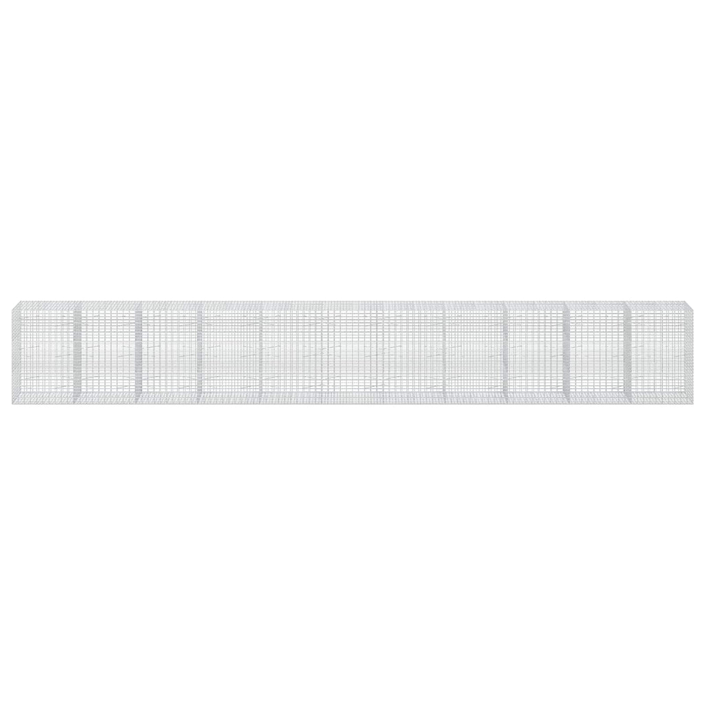 vidaXL Gabion z drutu 3,5 mm i siatką 5x10 cm 1100x100x150 cm