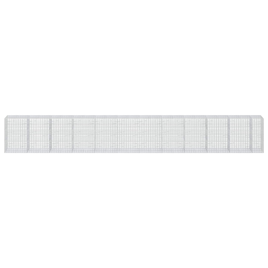 vidaXL Gabion z drutu 3,5 mm i siatką 5x10 cm 1150x100x150 cm
