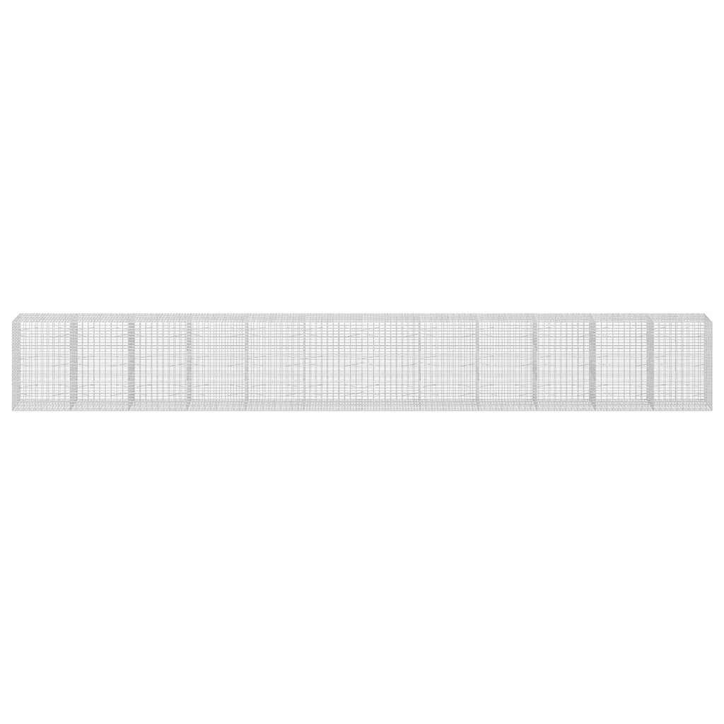 vidaXL Gabion z drutu 3,5 mm i siatką 5x10 cm 1200x100x150 cm