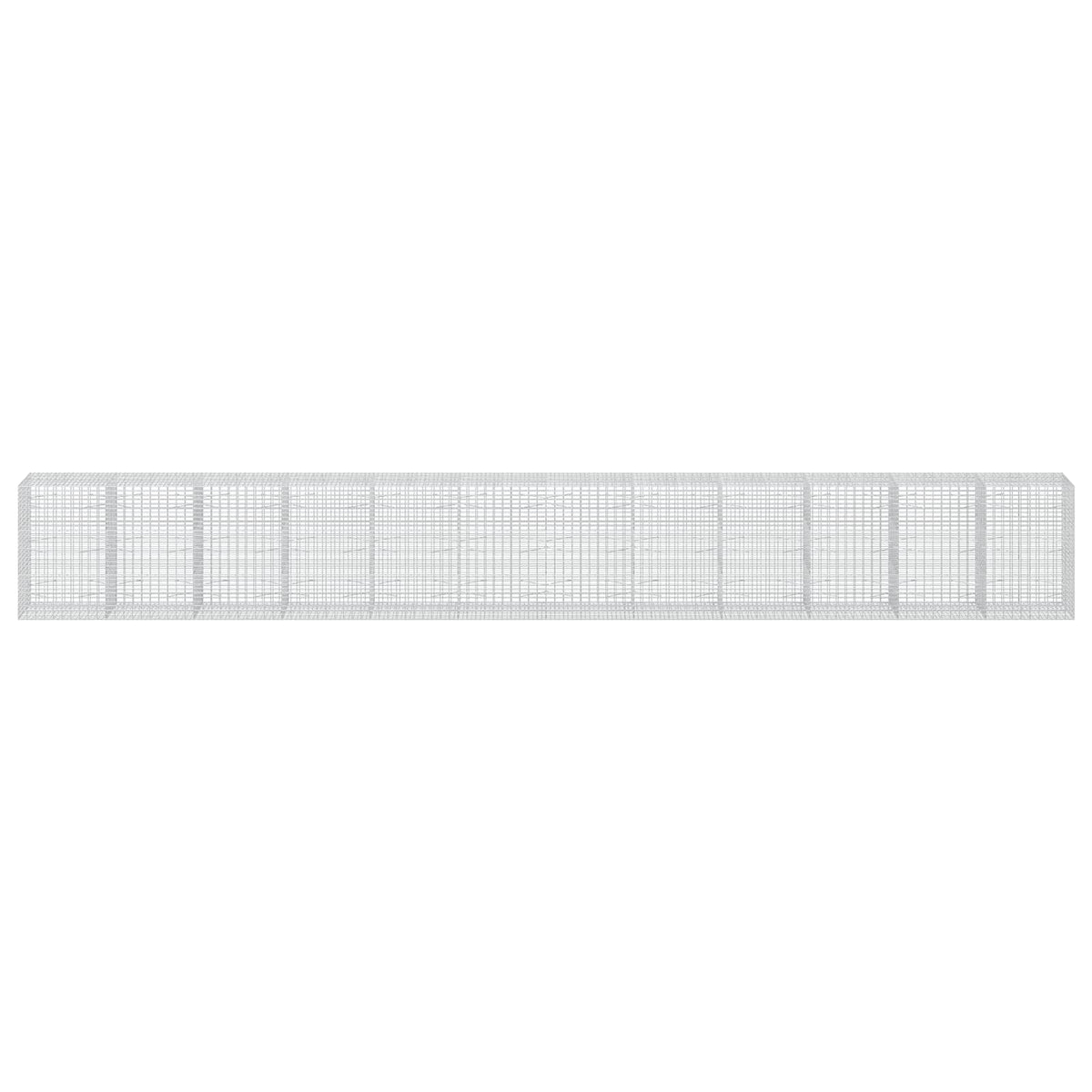 vidaXL Gabion z drutu 3,5 mm i siatką 5x10 cm 1200x100x150 cm