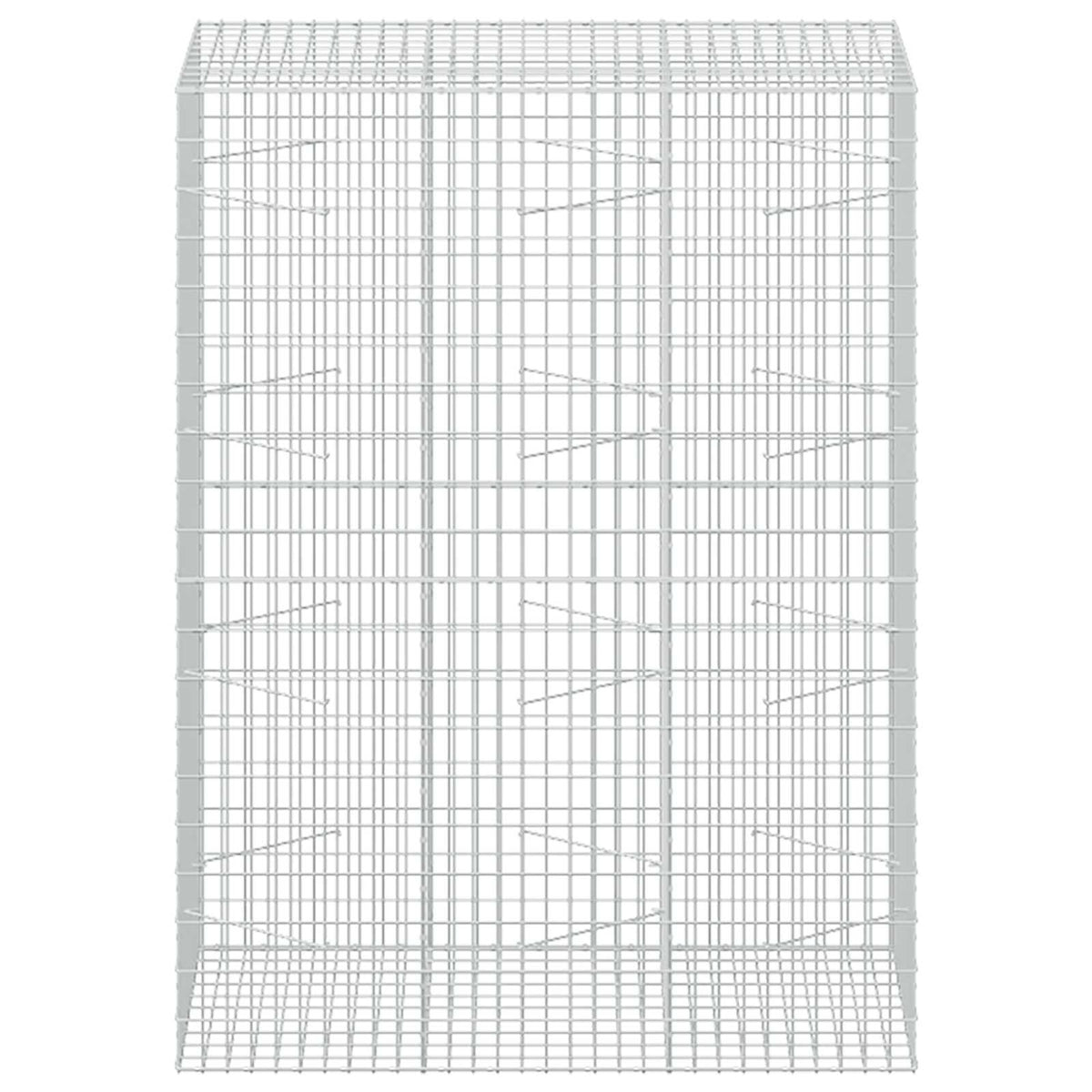 vidaXL Gabion z drutu 3,5 mm i siatką 5x10 cm 150x100x200 cm