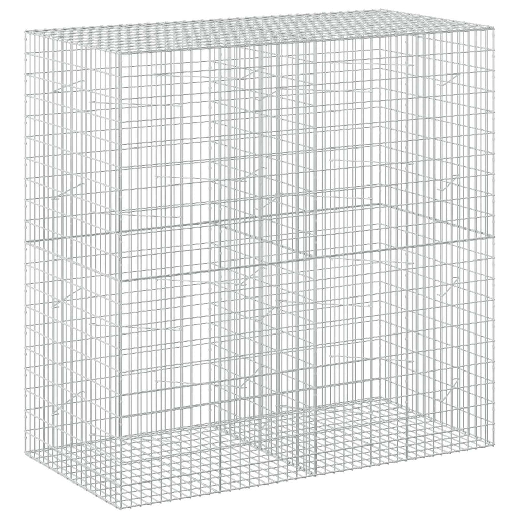 vidaXL Gabion z drutu 3,5 mm i siatką 5x10 cm 200x100x200 cm