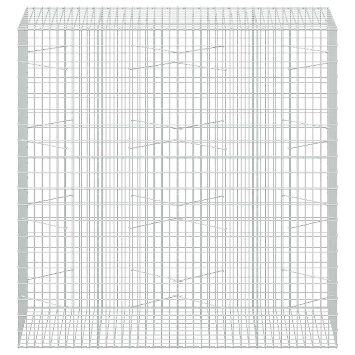 vidaXL Gabion z drutu 3,5 mm i siatką 5x10 cm 200x100x200 cm