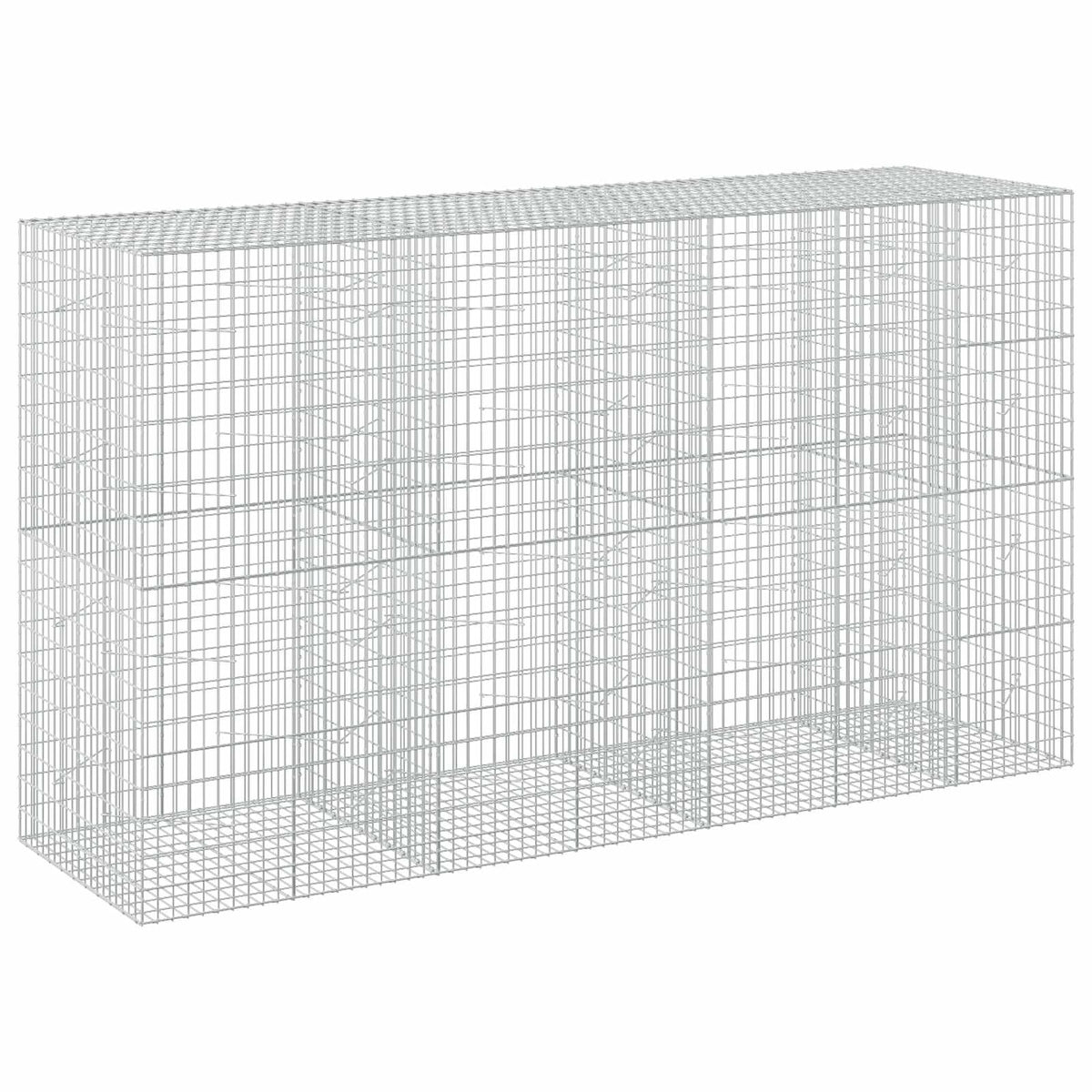 vidaXL Gabion z drutu 3,5 mm i siatką 5x10 cm 350x100x200 cm