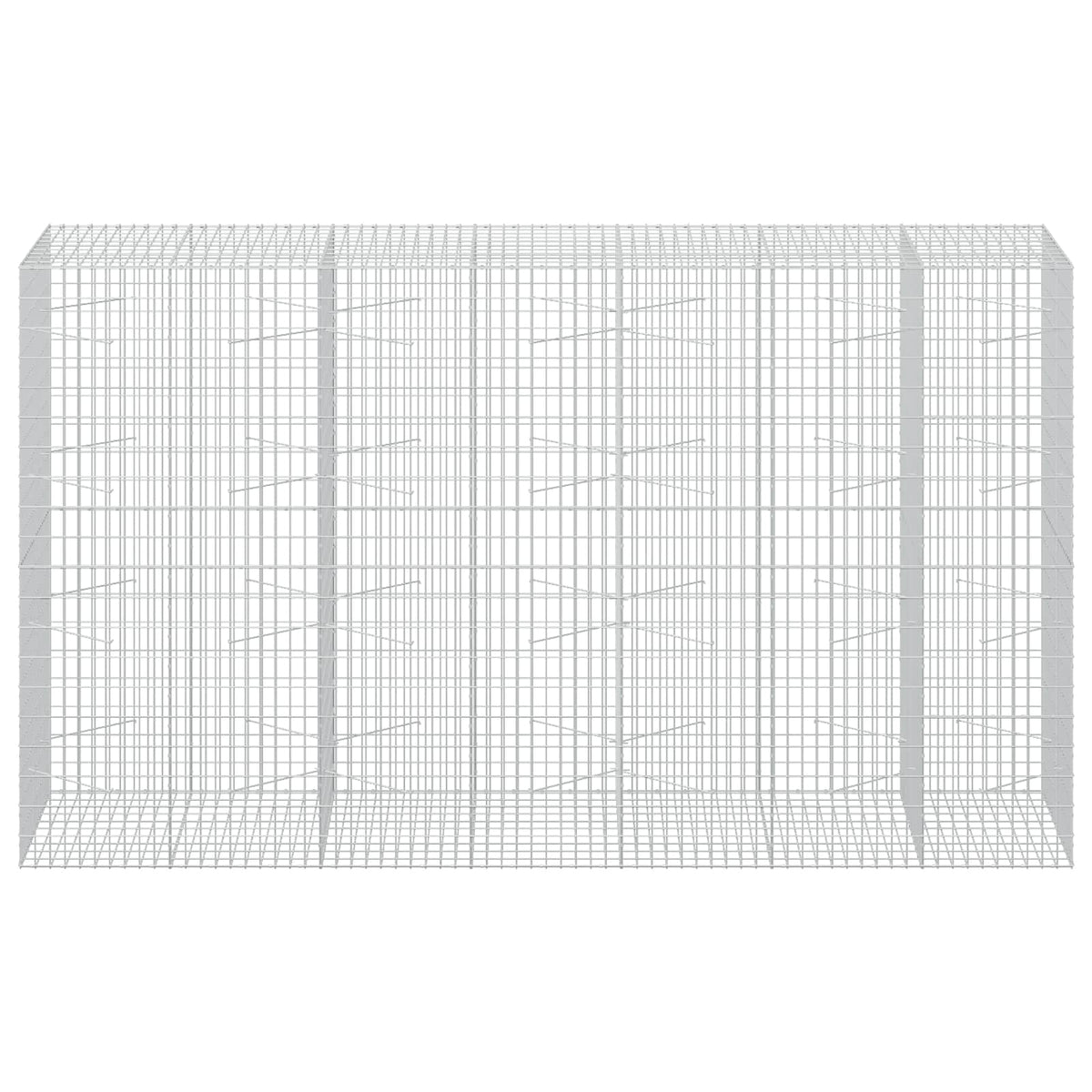 vidaXL Gabion z drutu 3,5 mm i siatką 5x10 cm 350x100x200 cm