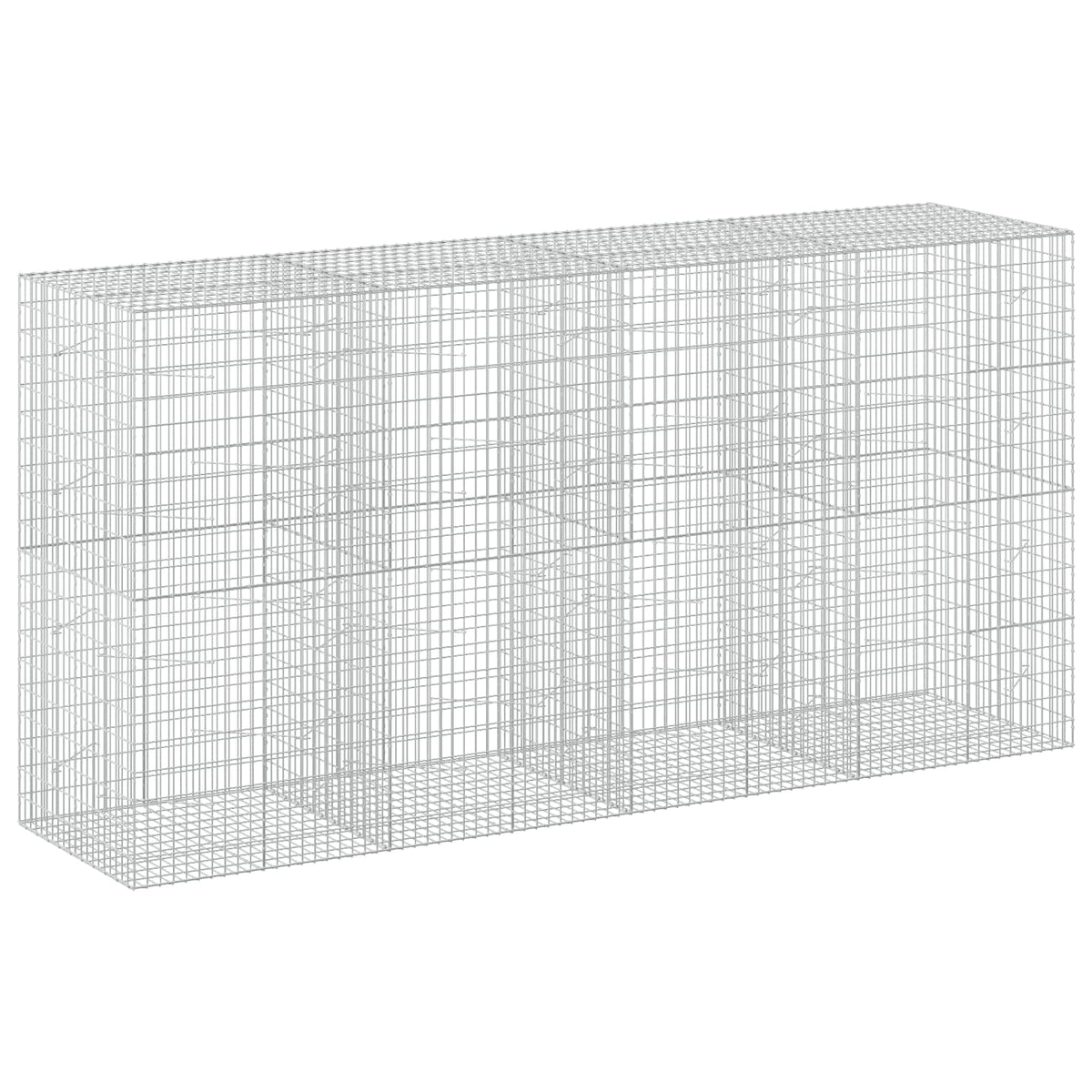 vidaXL Gabion z drutu 3,5 mm i siatką 5x10 cm 400x100x200 cm