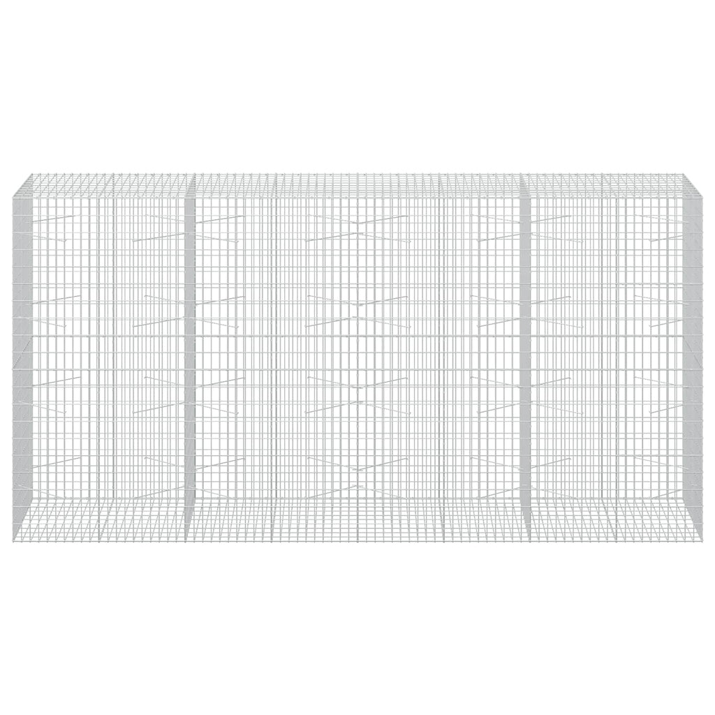 vidaXL Gabion z drutu 3,5 mm i siatką 5x10 cm 400x100x200 cm